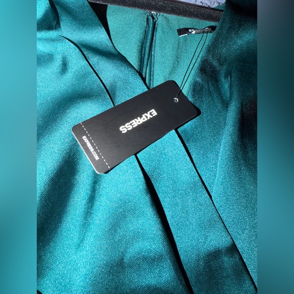 Express Teal Sleeveless Wrap Top - Picture 10 of 10